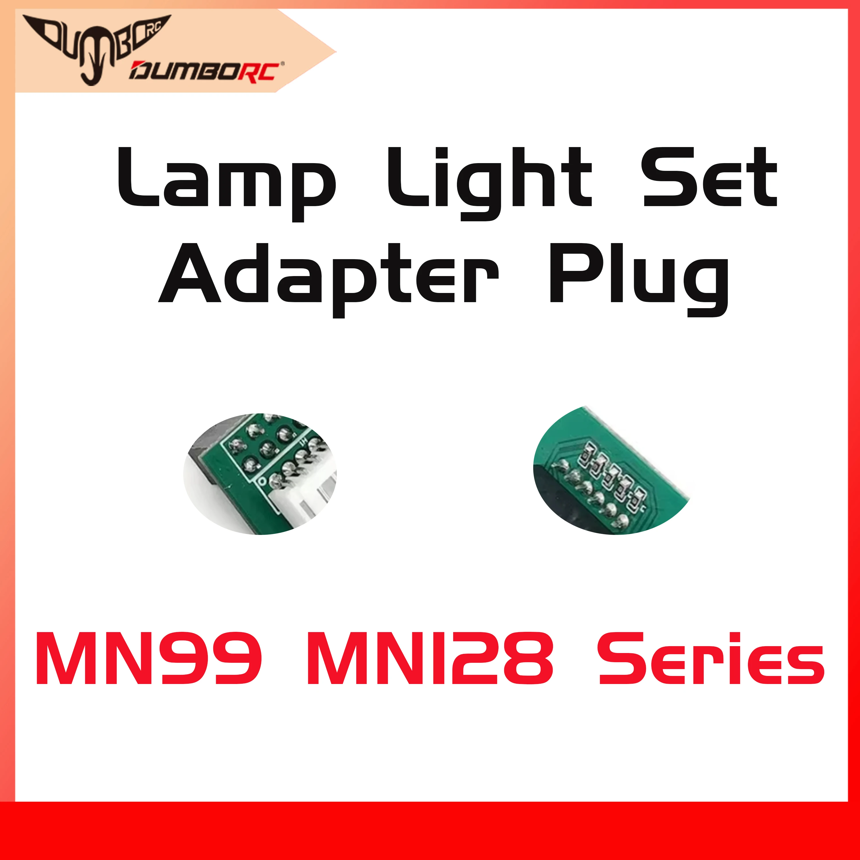 DUMBORC RC Car Lamp Light Set Adapter for MN Series MN128 MN78 MN99S MN98 MN86 Plug P6DC 6CH Receiver Part Universal Accessories