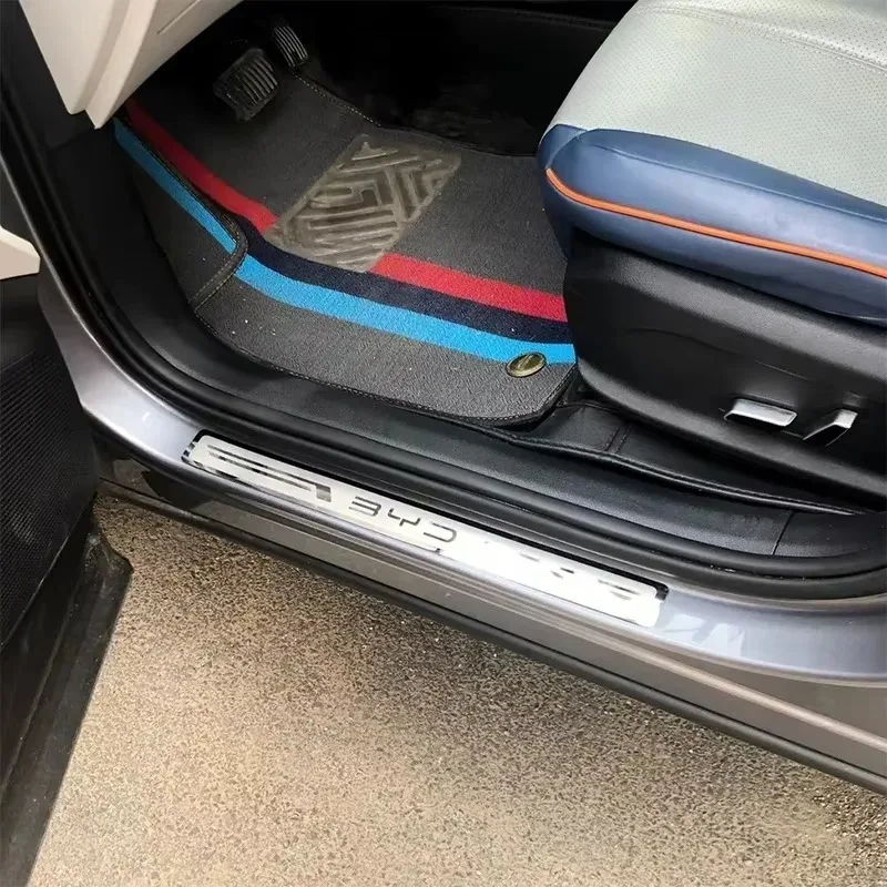 BYD Series Car Door Sill Stainless Metal Protection for BYD Atto 3 Yuan Plus Song Plus Seal Dolphin Sealion Seagull Shark