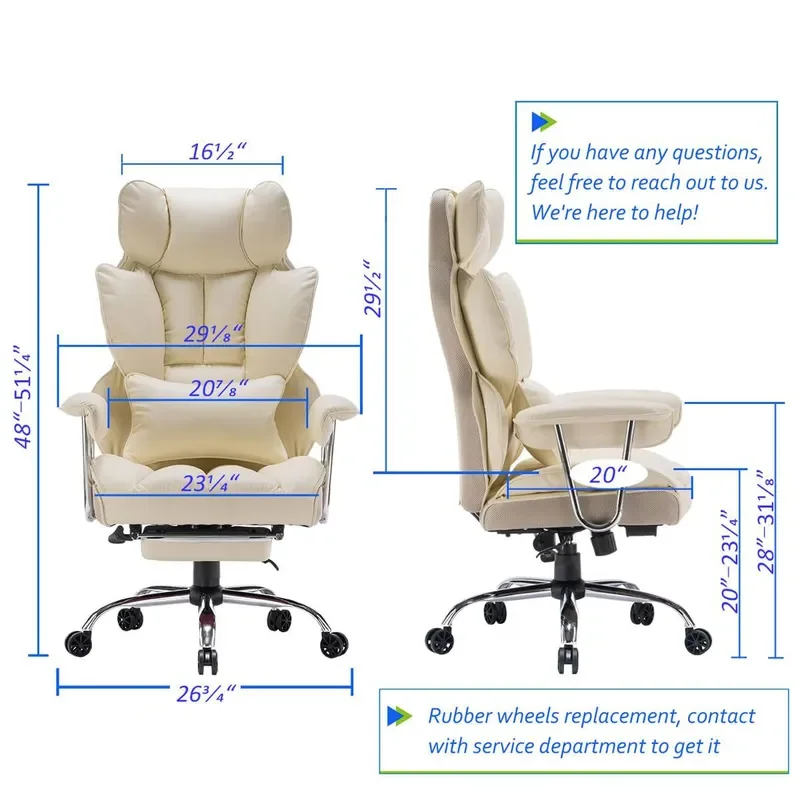 Ergonomic Gaming Chair with Cat Scratching Post Reclining Office Chair Comfortable Home Sofa Seat for Lunch Break Boss Chair