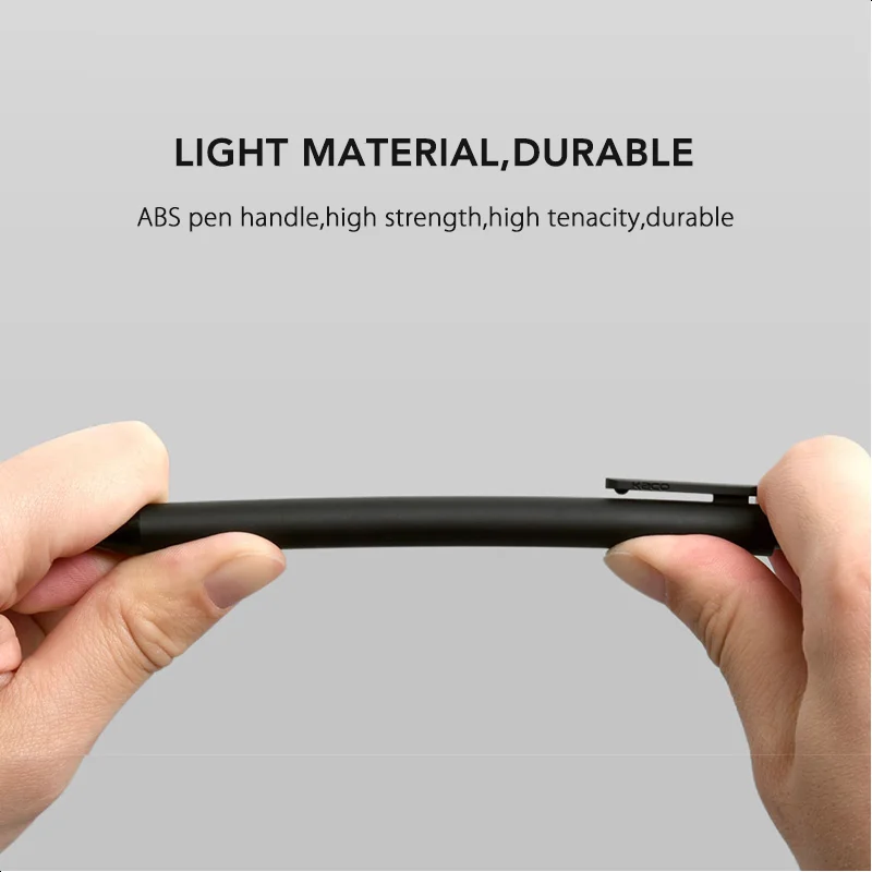 10 pz/lotto KACO 0.5mm Signing Pen Gal Ink Smooth Writing Signing ricarica nera non penna stilografica roller ball pen Youpin