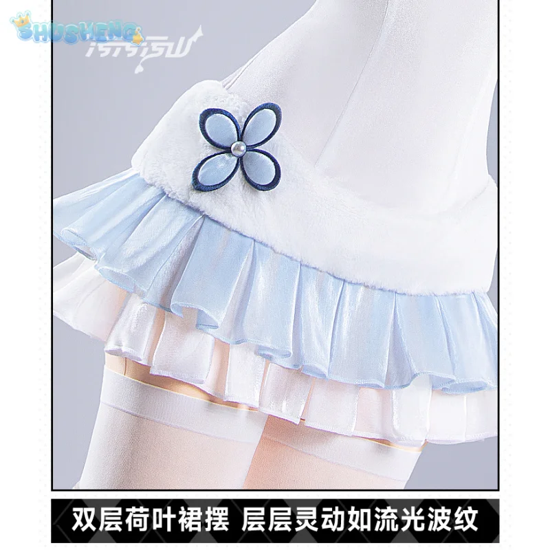 Umikaze تأثيري حلي لعبة أنيمي Azur Lane فتاة جديدة الحلو الأرنب ثوب النوم عقال الجوارب قلادة مجموعة فستان حفلة الهالوين #4