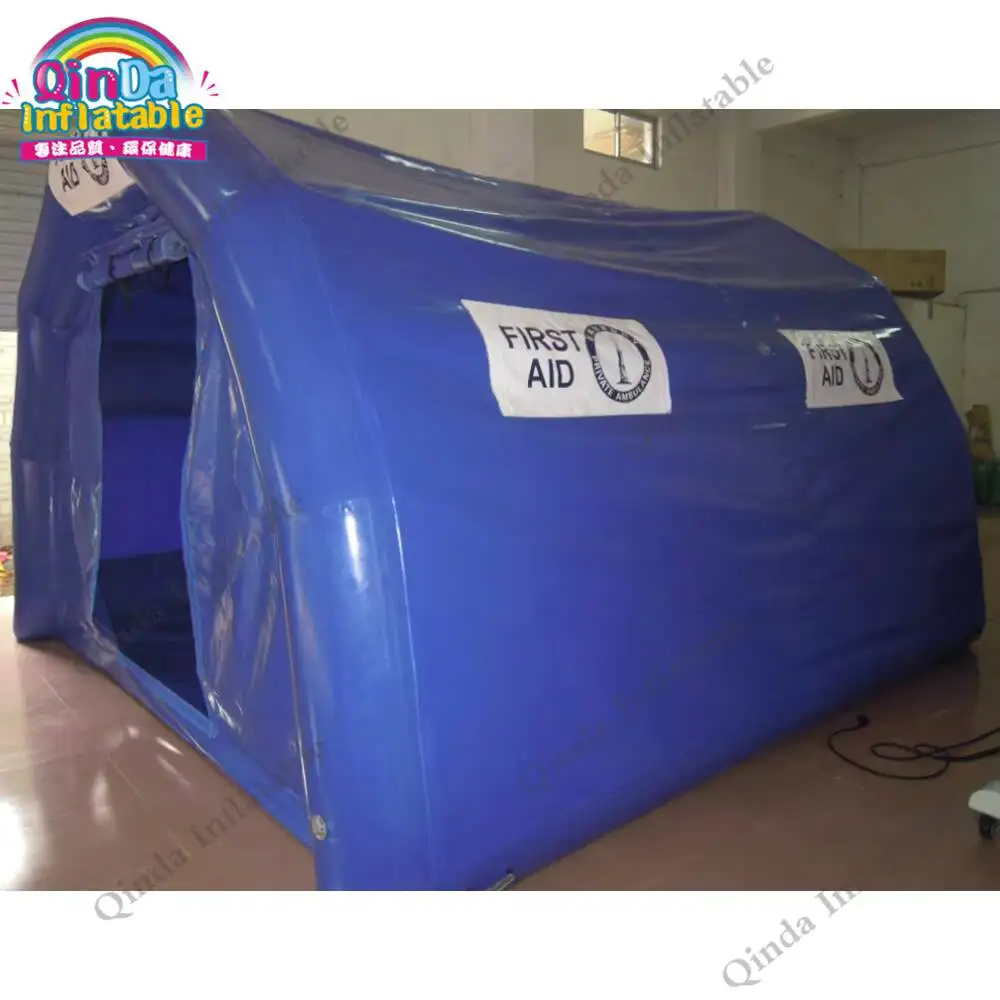 Customized Inflatable Emergency Survival Tent Mobile Inflatable First Aid Tent With Floor