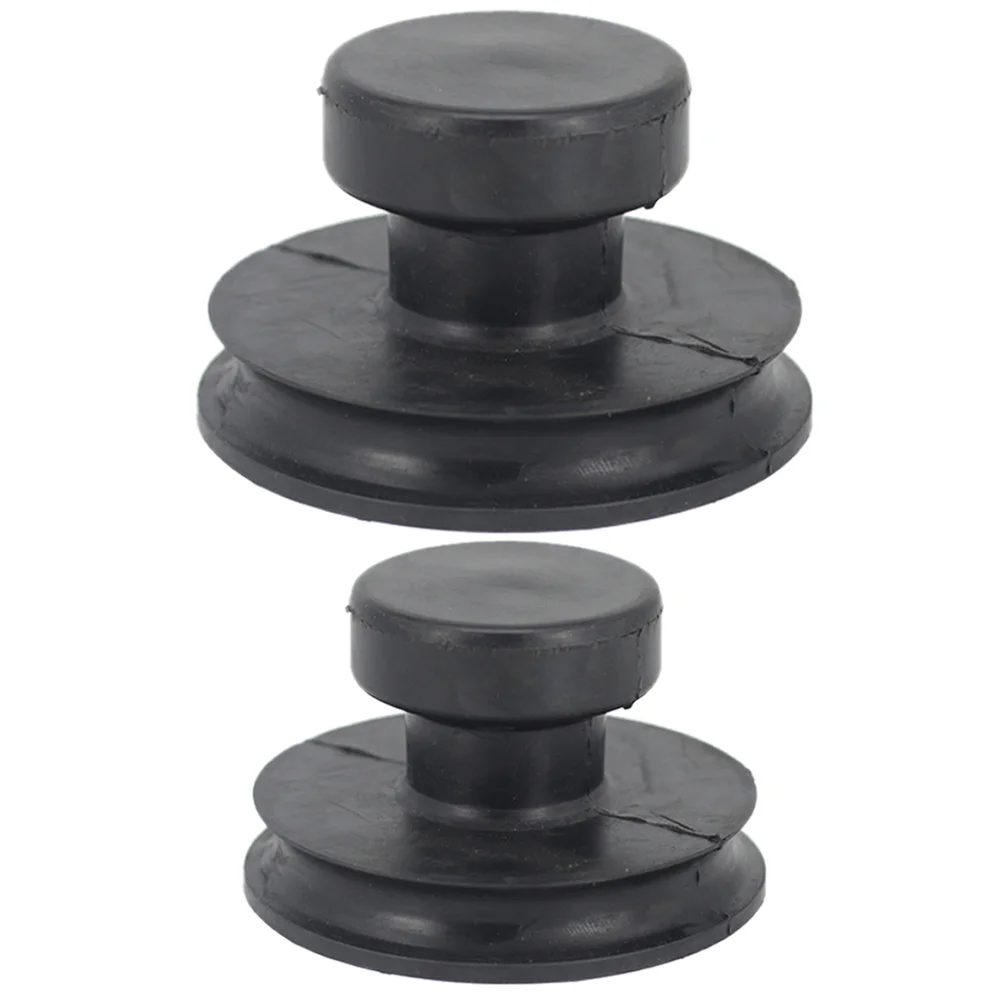 2 Pcs Nepali Singing Bowl Sound Handles Suction Cups Meditation Rubber Lifter Accessories Replacement Part Tool