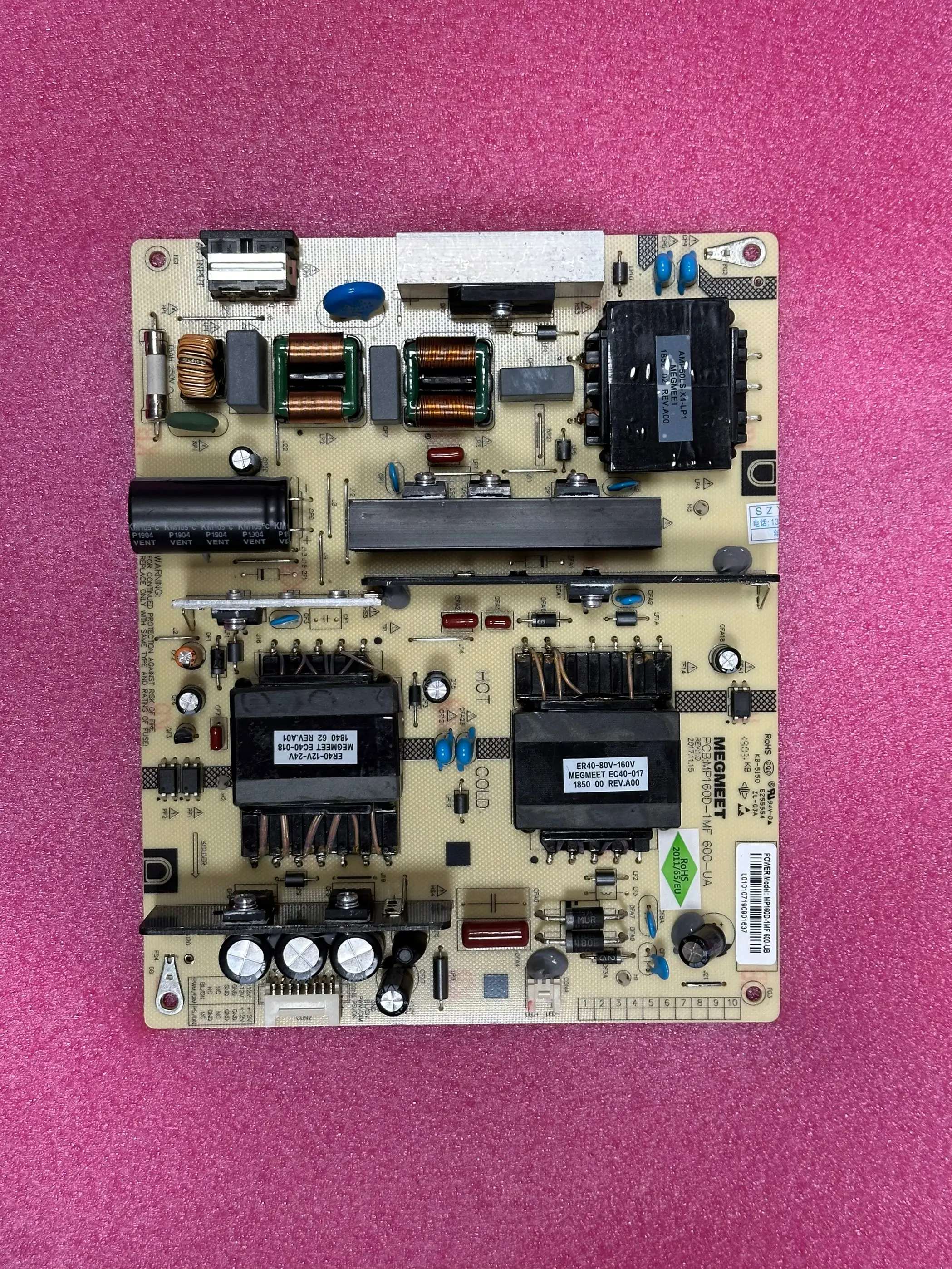 Original 58DP600 58A5U 58D2P power supply board MP160D-1MF 600-UA