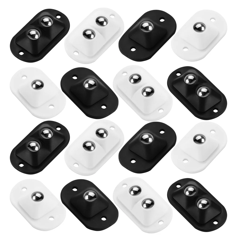 16 Pcs Hardware Accessories Double Ball Universal Wheel Trash Can Caster Wheels 500X280X100CM Abs Steel Small Casters