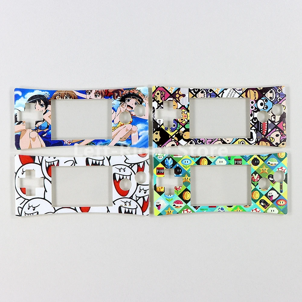 1PC Per Game Boy Micro Cover Fashion Style Front Faceplate Cover per GBM Gameboy System Shell Case