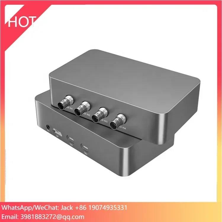 Vmix Software OBS Multiple Game Live Streaming 4K@60fps External 4 Channel SDI Thunderbolt3 Video Capture Card