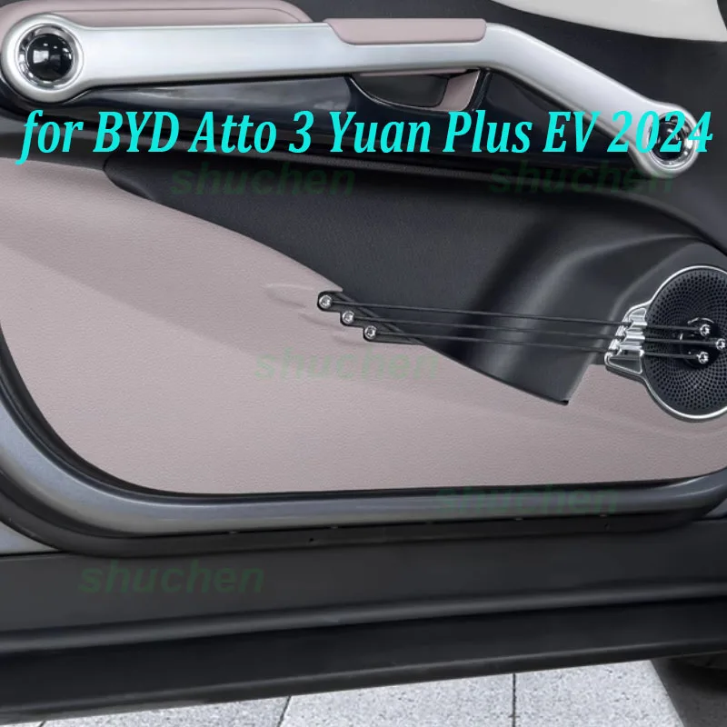 

Car Door Anti-kick Pads for BYD Yuan Plus Atto 3 EV 2024 Leather Sticker Protective Scratch Proof Cover Interior Accessories