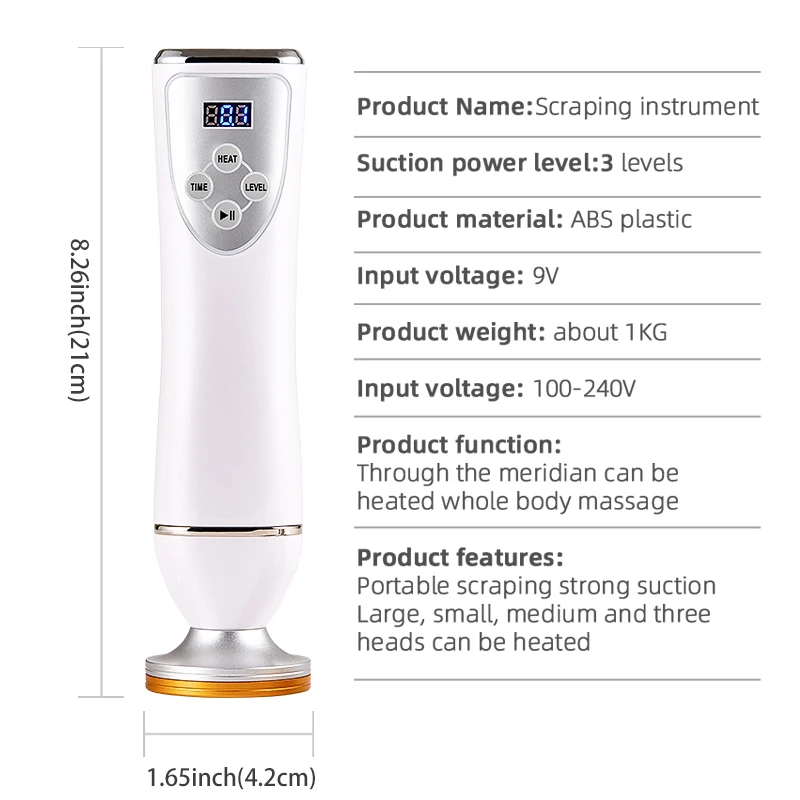 Machine à gratter électrique, machine à ventouses, méridien, compresse chaude, détoxification, vibration à haute fréquence, perte de poids, massage corporel