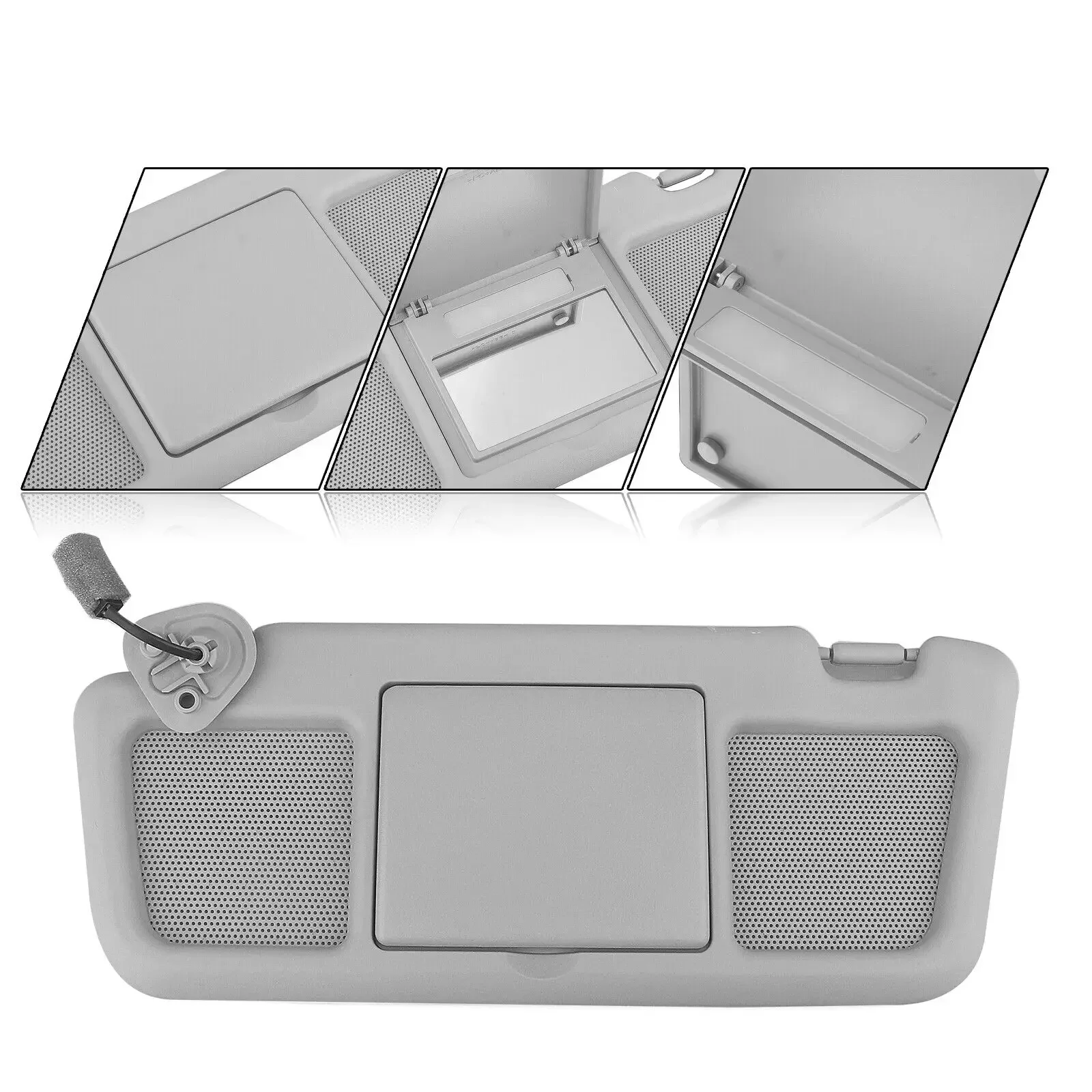 

FE88-69-320B-77 для Mazda RX-8 удлинитель козырька 2004-2011 1 шт. автомобильный серый солнцезащитный козырек со стороны водителя с люком и зеркалом