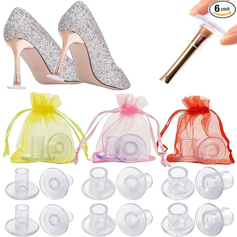 6Pairs Heel Protectors for Grass High Heel Stoppers for Gras