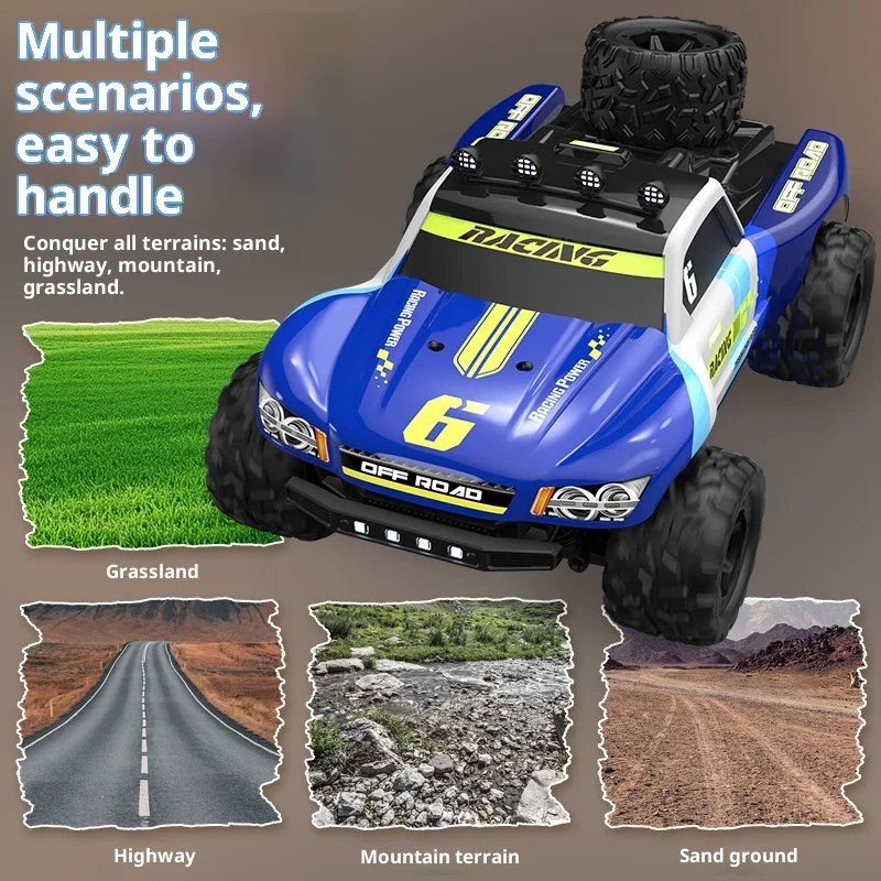 1:18 لعبة سيارة RC كاملة النطاق ذات دفع رباعي عالي السرعة للطرق الوعرة: شاحنة كبيرة زحف احترافية يتم التحكم فيها عن بعد #1