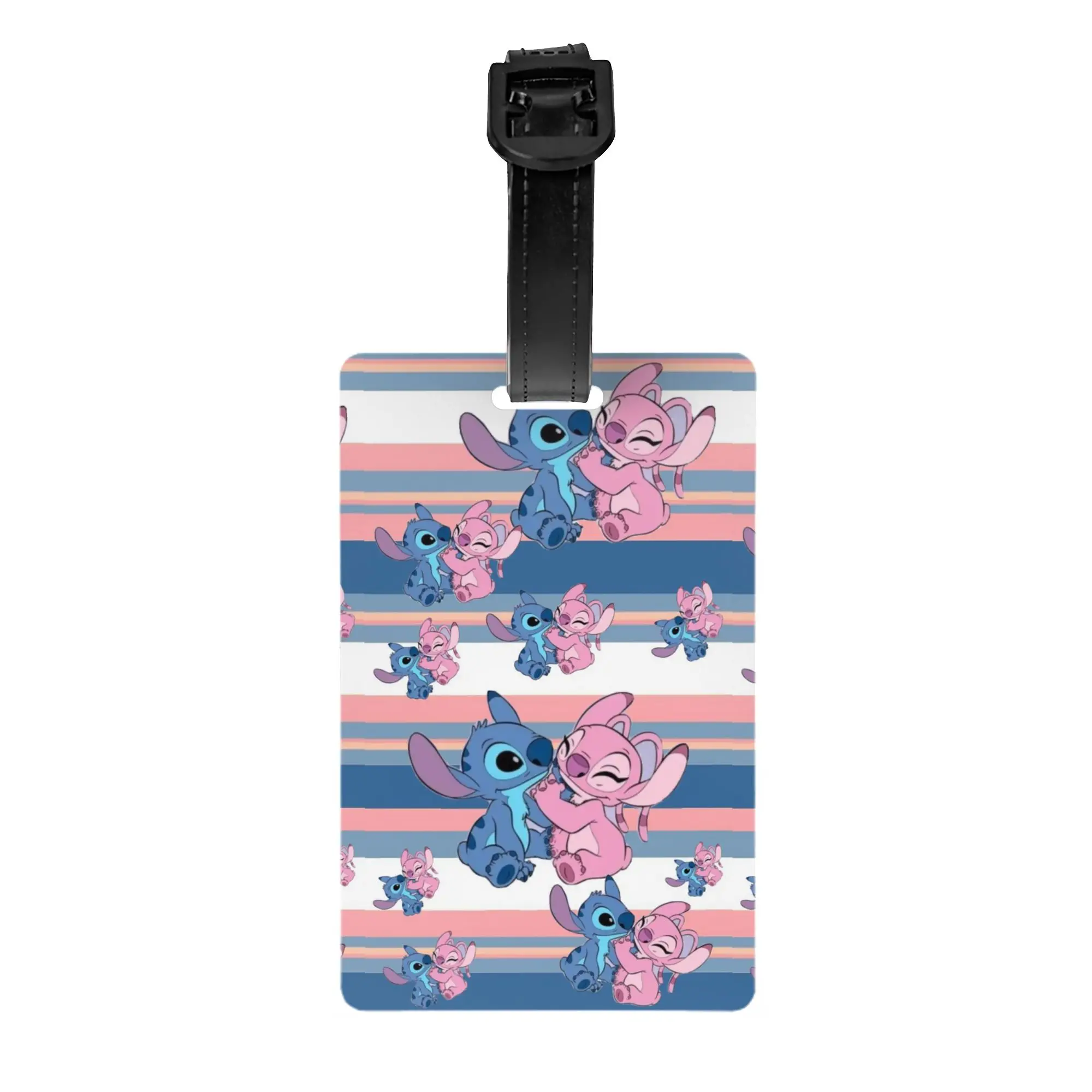 

Custom Stitch Manga Anime Luggage Tags for Suitcases Funny Baggage Tags Privacy Cover Name ID Card