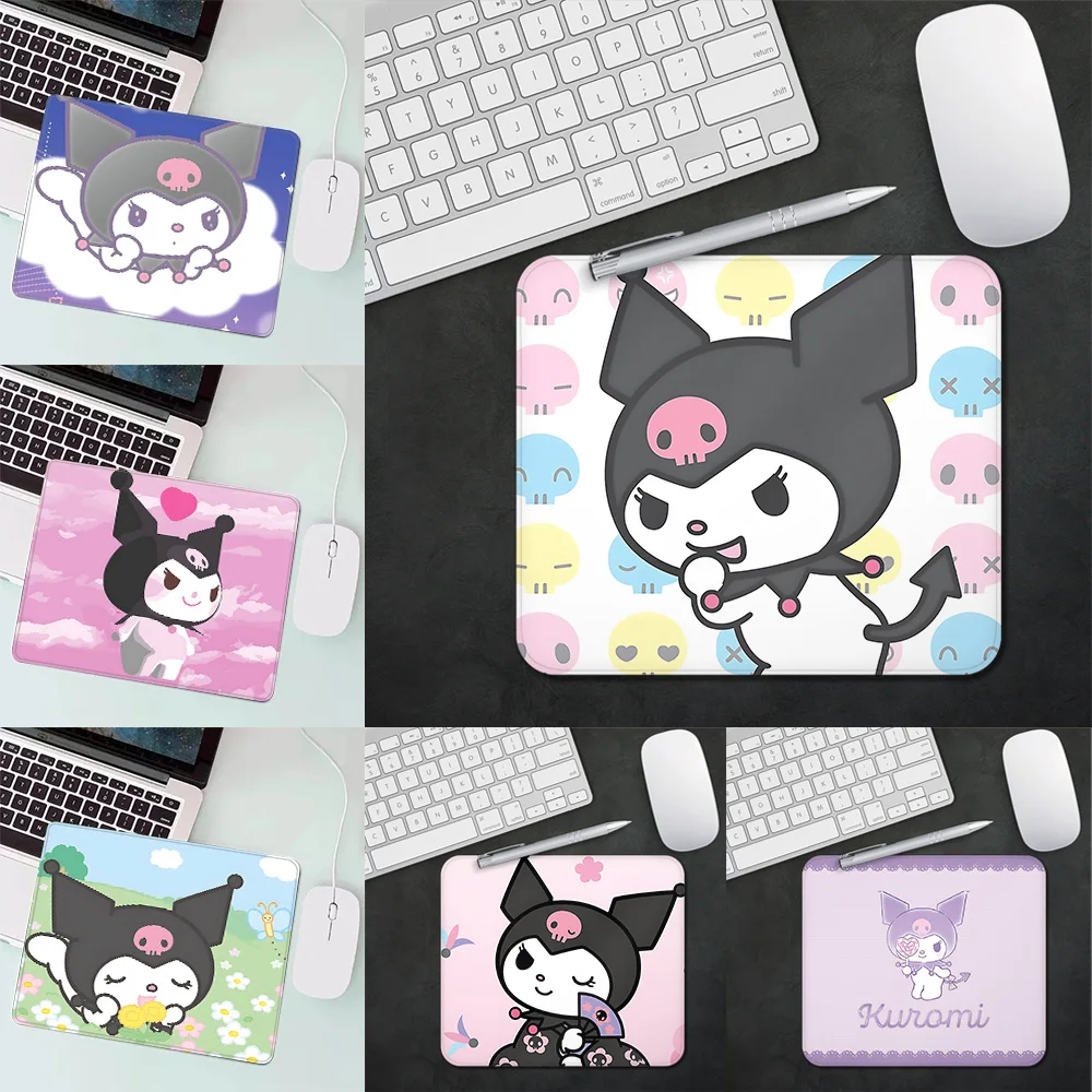 

Fashion Cartoon Cute Kuromi Gaming Mouse Pad XS Small Mousepad for PC Gamer Desktop Decoration Office Mouse Mat Deskmat Rug Gift