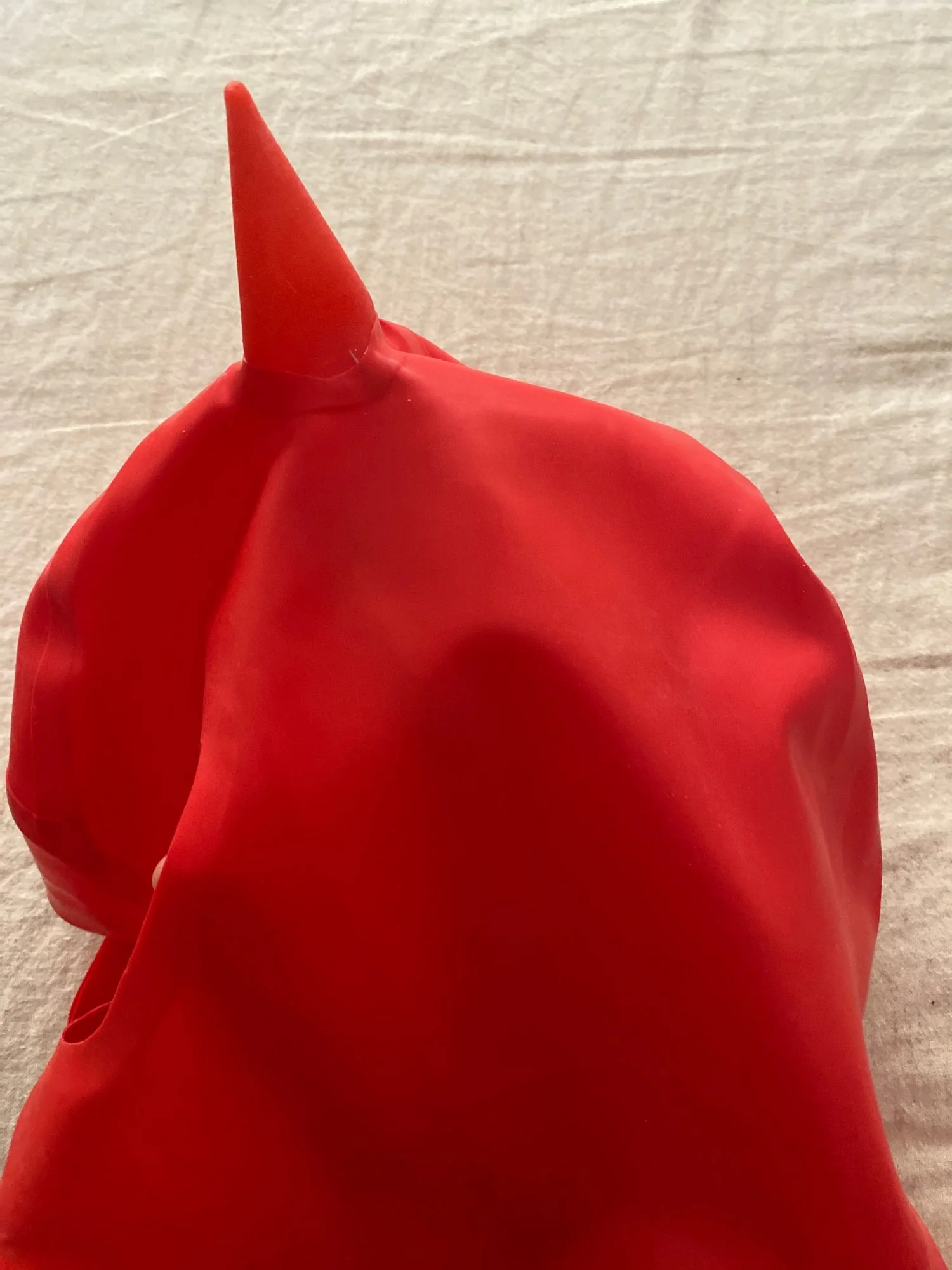 New mask Hats Latex Hood Cosplay  devil Horn MOULD seamless no zipper 2D version halloween