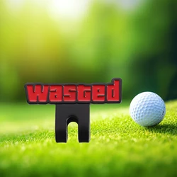 Wasted Letter Golf Cap Decorative Enamel Pins Retro Vintage Accessories Lapel Badge Golf Baseball Hat Clips Badge Golf Supplies