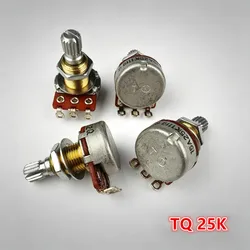 1 Piece Brass Shaft A25K Potentiometer(POT) For Electric Guitar Bass Active Pickup TQ 25K
