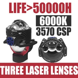 3.0 Inch Bi Led Projector Lens Halo Lights H4 H7 9005 9006 Car Headlights Hella 3R Angel Eyes High Low Beam LED Auto Lamps Kits