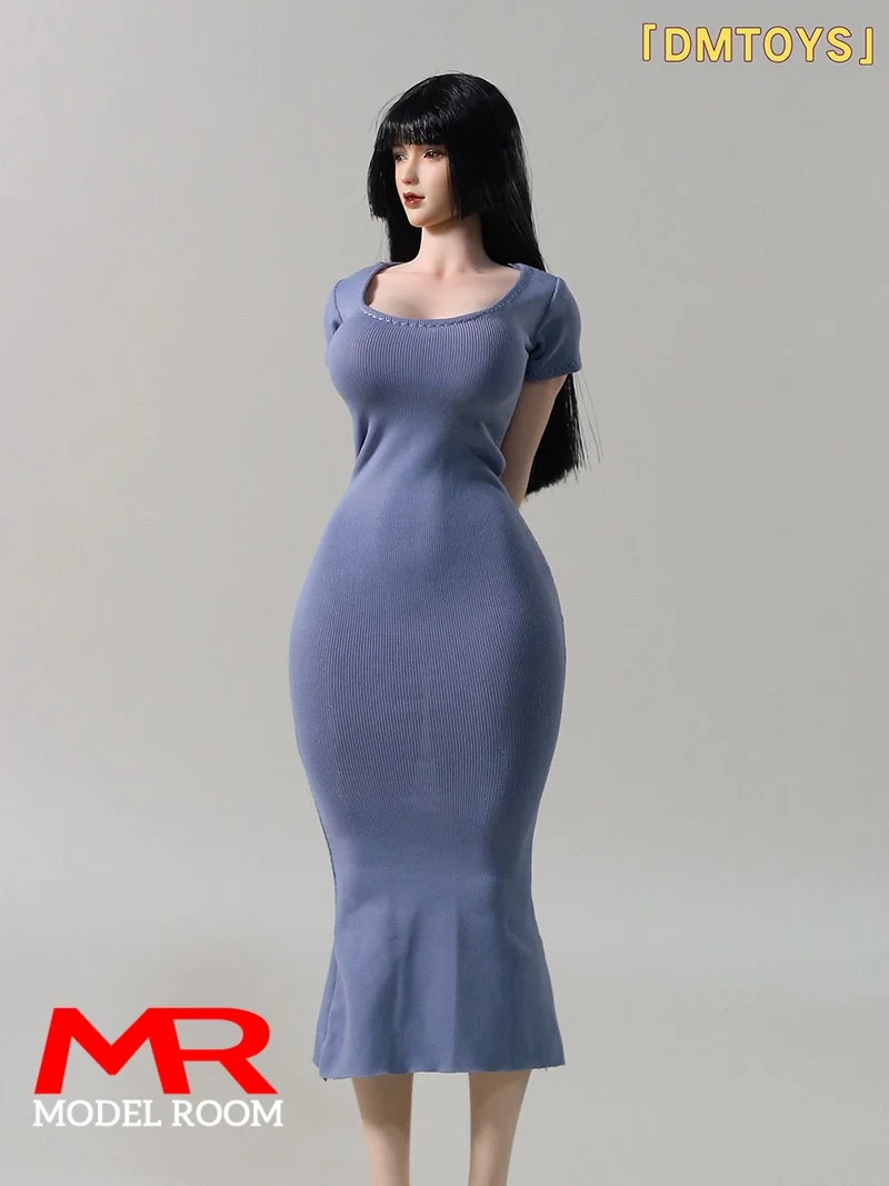 DMTOYS DF092 1/6 مقياس أنثى Bodycon ذيل السمكة تنورة فستان طويل الملابس نموذج صالح 12 ''S53 AT203 VCD01 دمى الجسم عمل الشكل #2