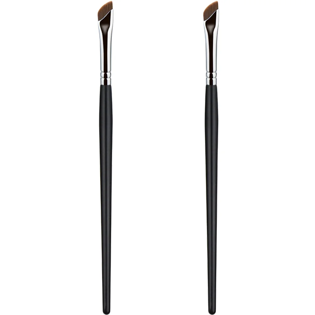 2 قطعة فرشاة الحاجب بزاوية عالية الدقة كحل أداة لينة كثيفة الحواجب المشكل مثالية للمبتدئين الخبراء روتين ماكياج اليومي #2