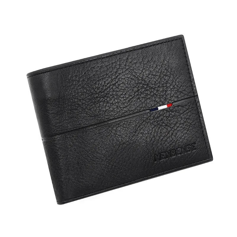 Carteras delgadas para hombre, nuevo tarjetero corto con cremallera, soporte para fotos, monedero para hombre, monedero Simple, billetera de cuero PU de alta calidad para hombre