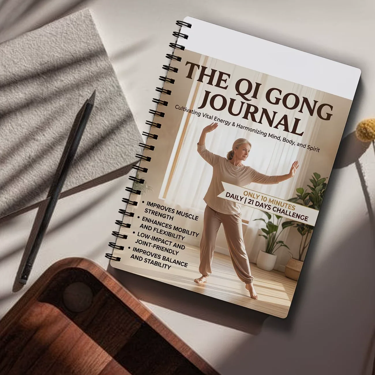 Das Qi-Gong-Tagebuch: Zero Foundation Elderly Eight Section Brocade Qigong Plan Book