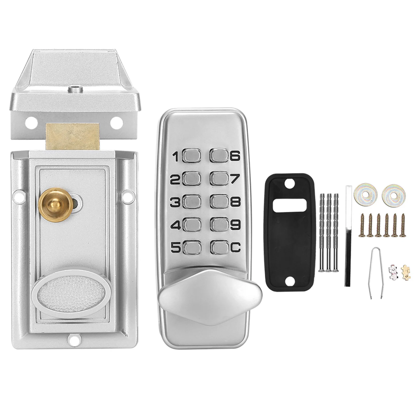 

Home Safety Accessory Digital Password Door Lock Mechanical Waterproof Electronic Locker Keyless Entry Push Button Door Lock