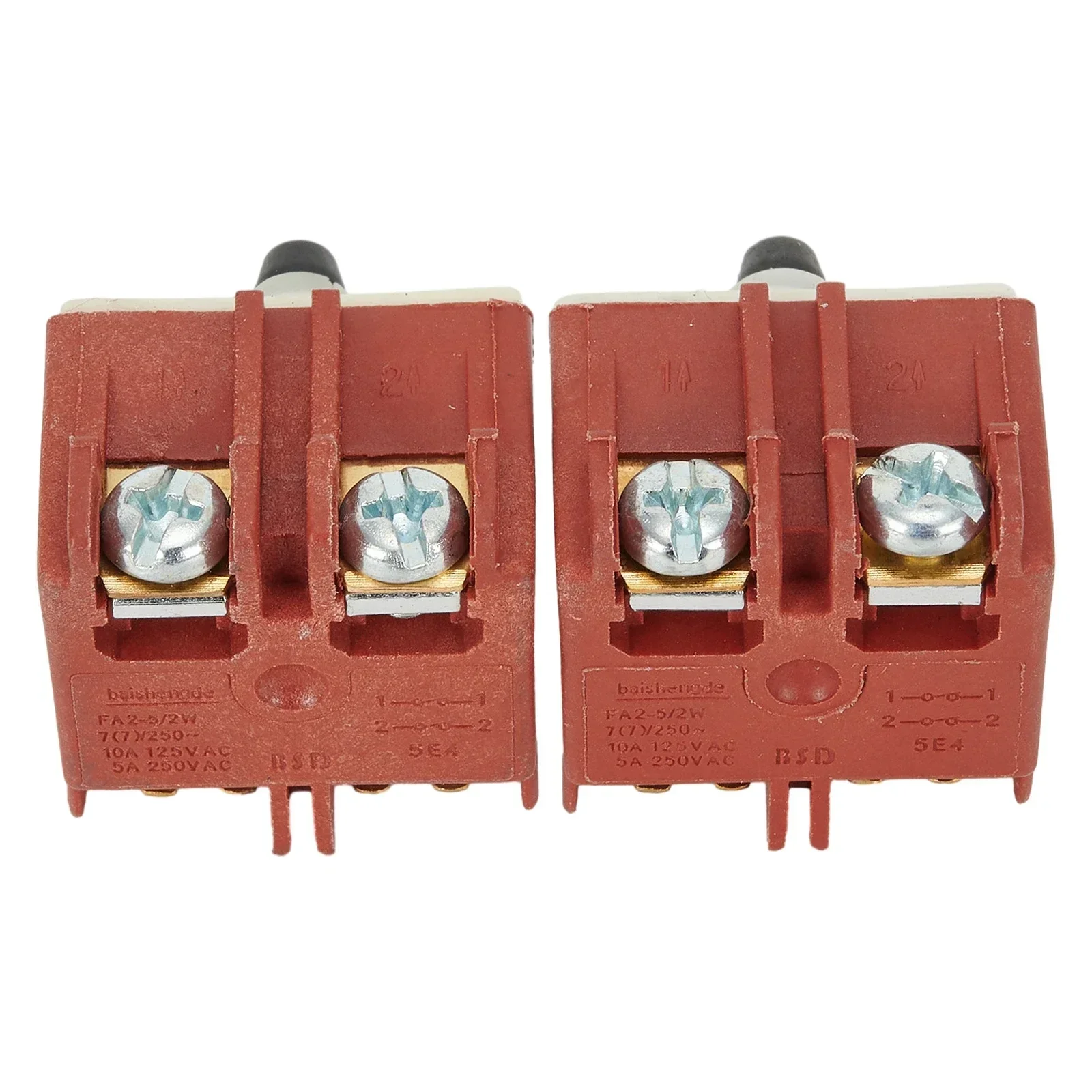 2pcs Angle Grinder 250V 5A Push Button Switch Momentary Contact For Bosch GWS6/8-100 TWS6600 Angle Grinder Power Tool Access