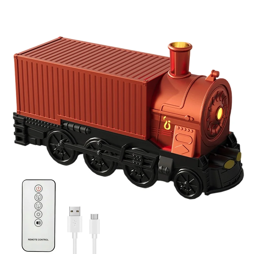 USB Powered Train Aroma Diffuser Remote Control 300ml Essential Oil Humidifier Low Noise Output with Safety Auto Shutoff