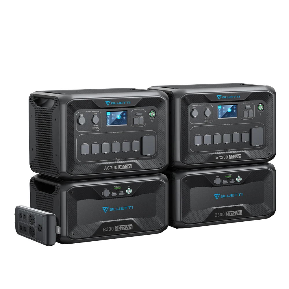 Bluetti AC300&B300 Convenient Power Supply Backup System With Lifepo4 Cells Battery Integrated