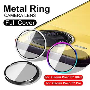 Bilashmart aluminum alloy Ring Camera Protector Xiaomi Poco F7 Ultra F7 Pro 5G Back Lens Protect Glass Xiomi pocoF7 F7Ultra F7Pro 2025