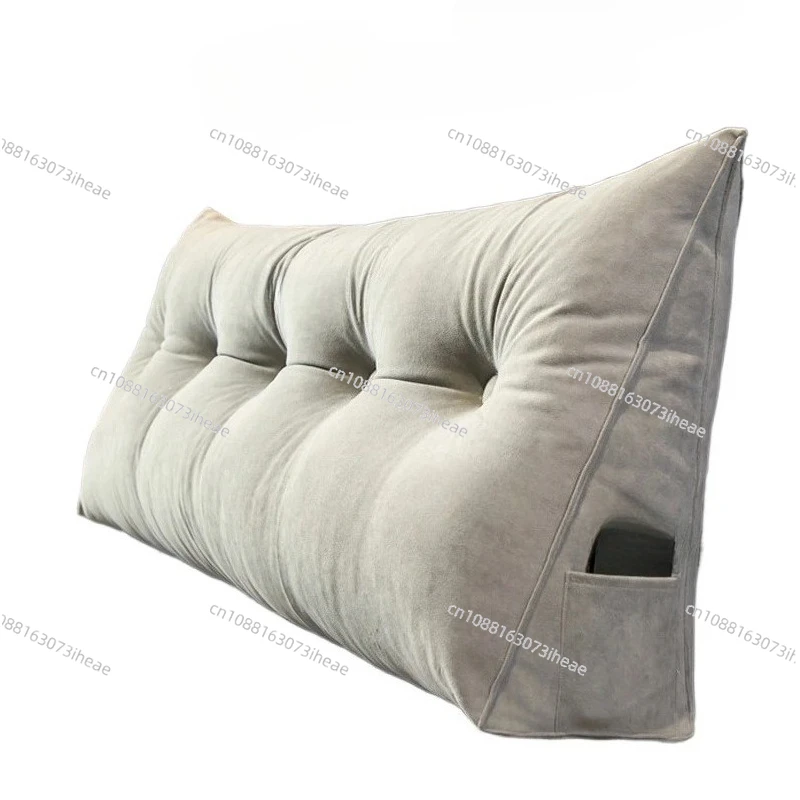 Simple triangular backrest headboard flannel soft cushion pillow bedroom furniture home tatami double bed cushion