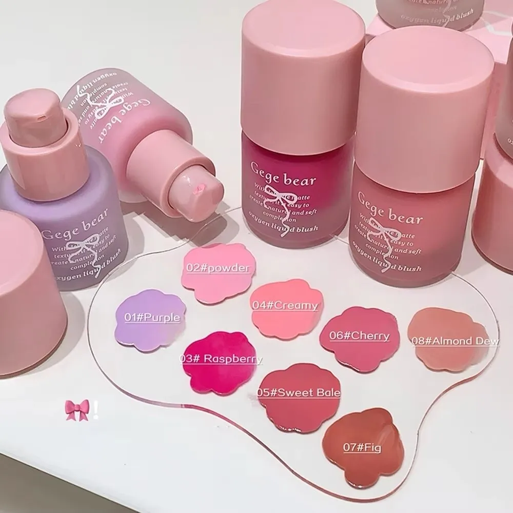 Fard à joues liquide à lumière naturelle, effet éclaircissant longue durée, imperméable, pour appliquer le Rouge du visage, toutes les couleurs de peau