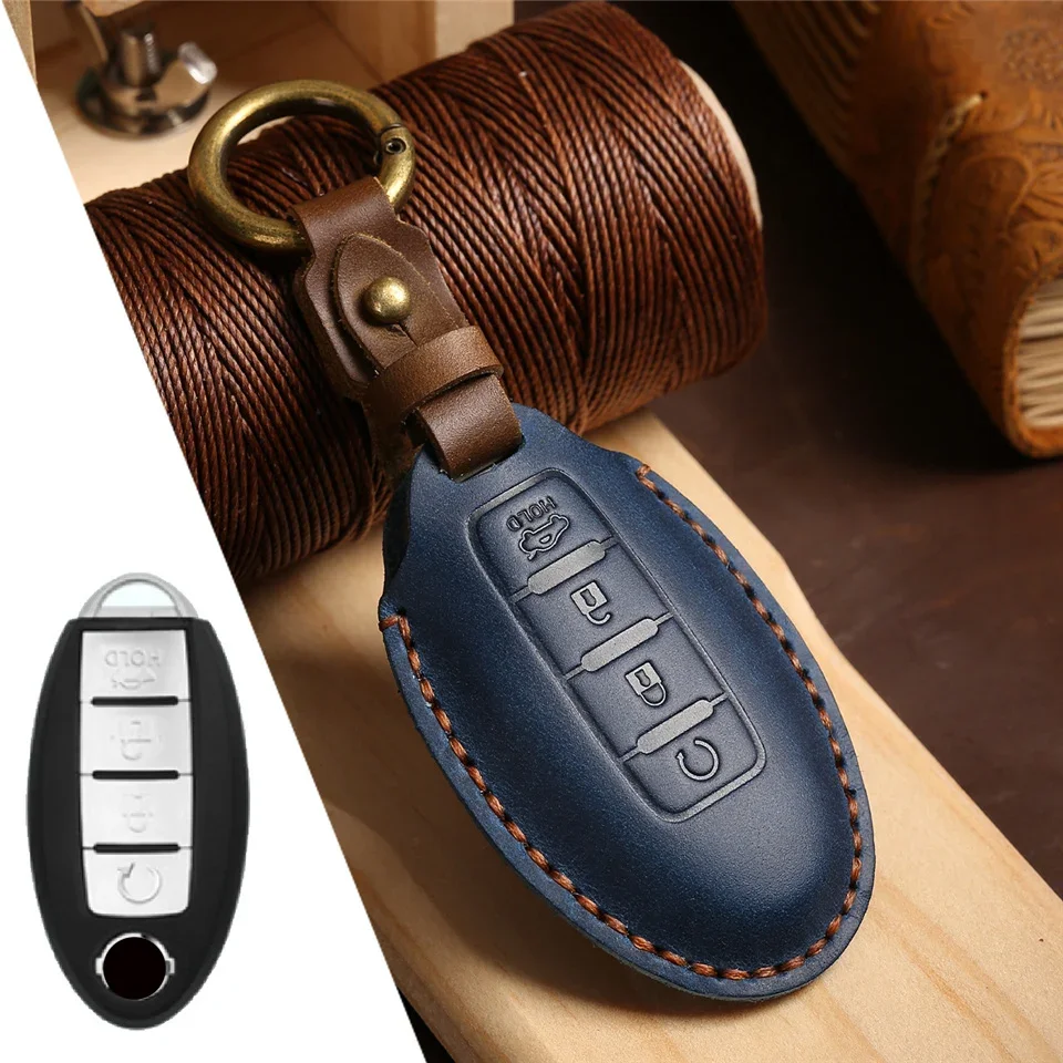 

1pc Car Key Case For Nissan Juke Leaf Micra K12 Note Patrol Qashqai J11 J10 Tiida Versa X-trail Xtrail X Trail T32 Infiniti