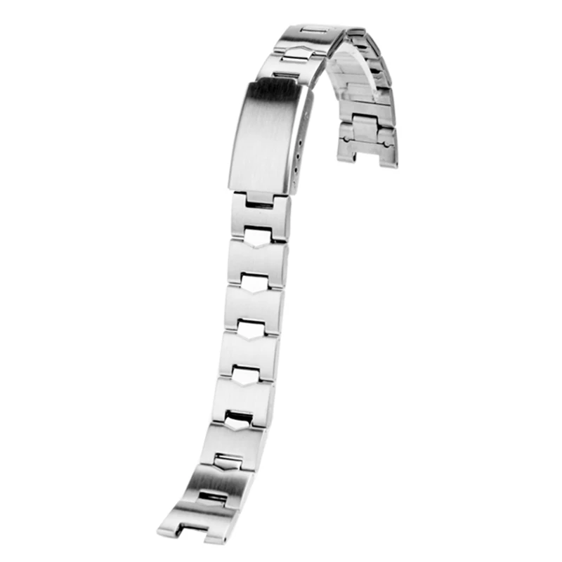 Steel Wristband for Casio Women\'s strap LTP-1241D-4A Series Cherry Blossom Pink Fashion Precision Steel Wristband 14mm Bracelet