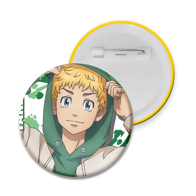 Tokyo Revengers Badges Pins Cartoon Character Major Chifuyu Matsuno Keisuke Brooch for Fans Collection Gifts Decorative Clothes