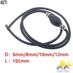 6/8/10/12mm Rubber RV Marine Boat Fuel Line Hose with Primer , Fuel Line Assembly for Boat motorcycle RV Tractor