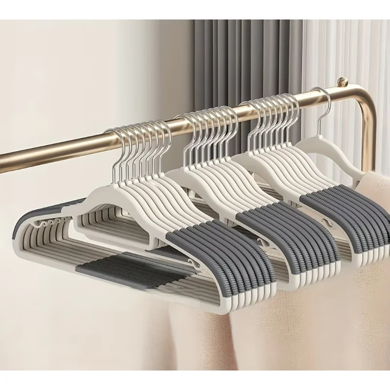 

30Pcs Set of Non-slip Hangers Sturdy and Durable Rotating Hook Hangers Laundry Bathroom & Bedroom Clothes Hangers Organization