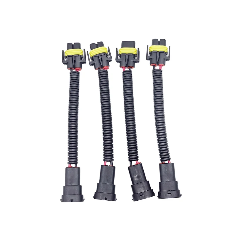 1/2/4/10Pcs H11 Male Female Bulb Socket Connector Extension Cord Car Fog Headlight Plug Adapter Wiring Harness Conversion Cable
