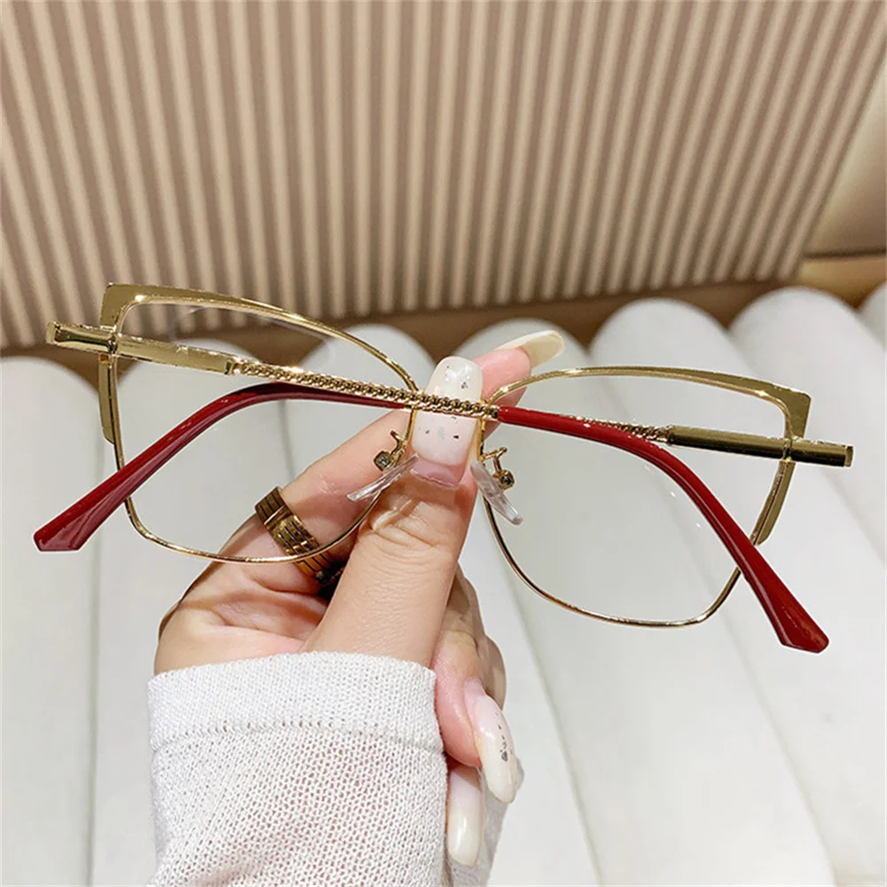 Vintage-Brille, Farbwechsel, Brillen, Metallrahmen, Brillen, modische Brillen, Brillen für die Bildschirmzeit – Detail 13
