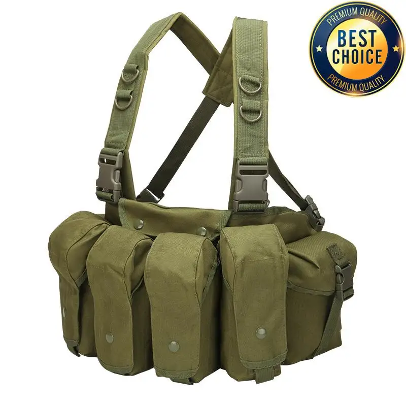 Tactical Vest MOLLE CS Training Equipment Hunting Chest Vest Security Quick Release AK Belly Pocket Vest Hunting Equipment