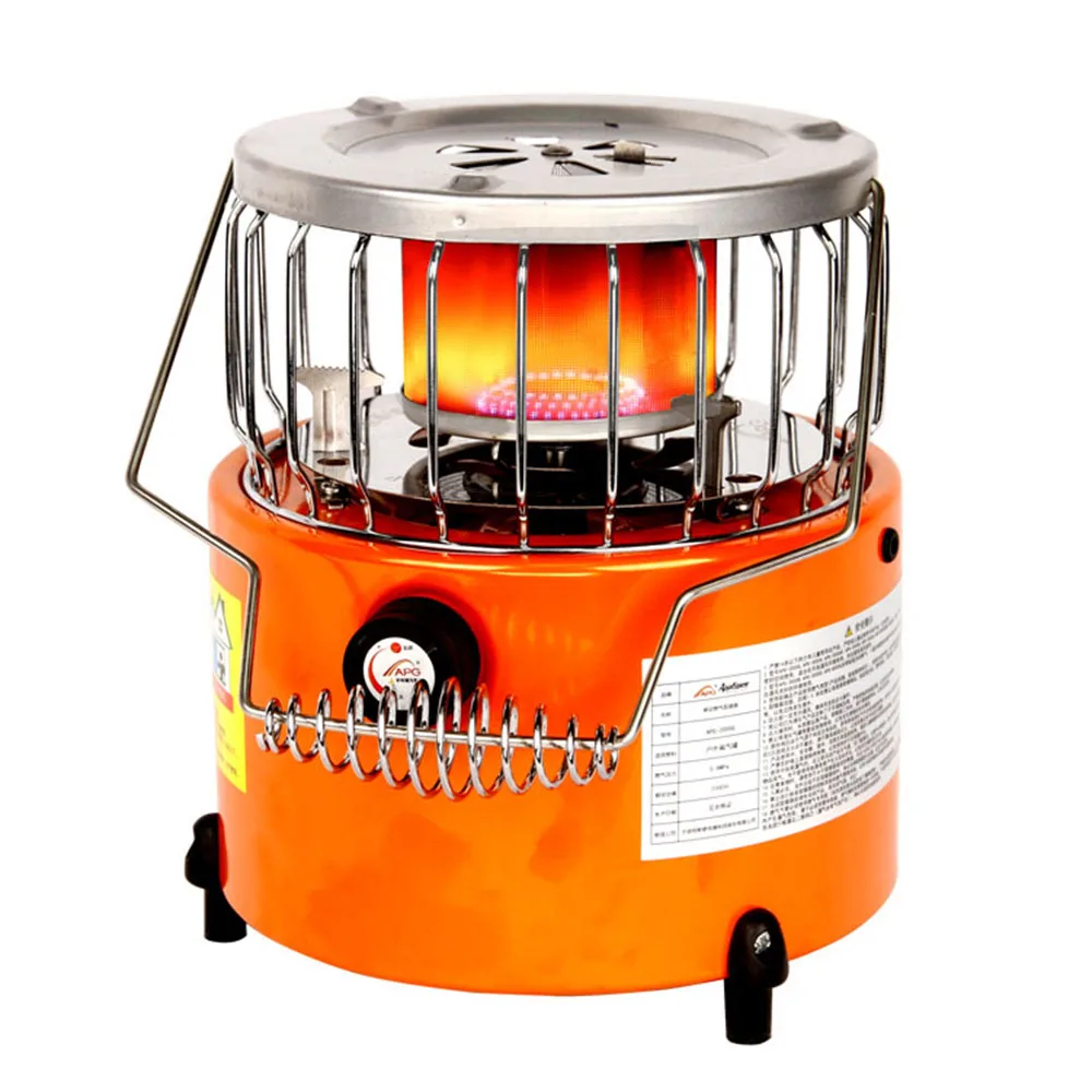 2 In 1 2000W Portable Heater Camping Stove Heating Cooker For Cooking Backpacking Ice Fishing Camping Hiking