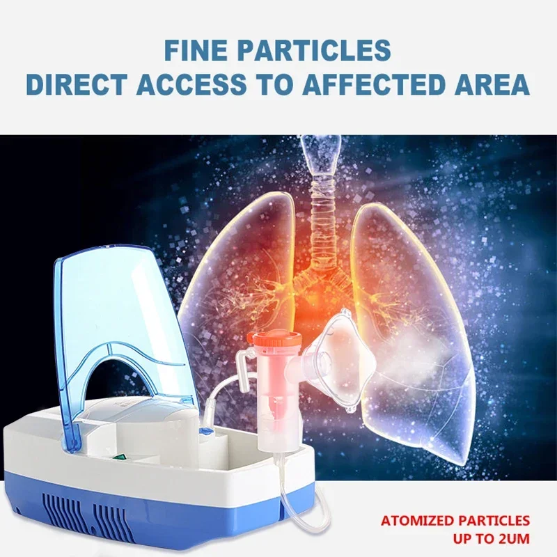 Digital medical ultrasonic lightweight electric mesh nebulizer machine mini air compressor nebulizer for home and hospital use