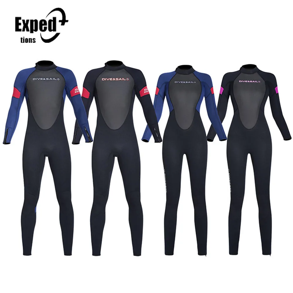 

Diving Suit Men Thickened One-Piece Diving Suit 3MM Women Snorkeling Surfing Jellyfish Cold-Proof Swimsuit New