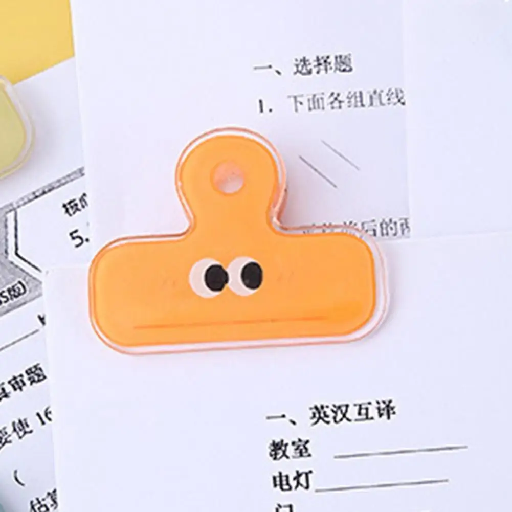 2Pcs Lightweight Document Clip Burr-free File Clamp Non-Slip Scrapbook Ticket File Clamp  Store