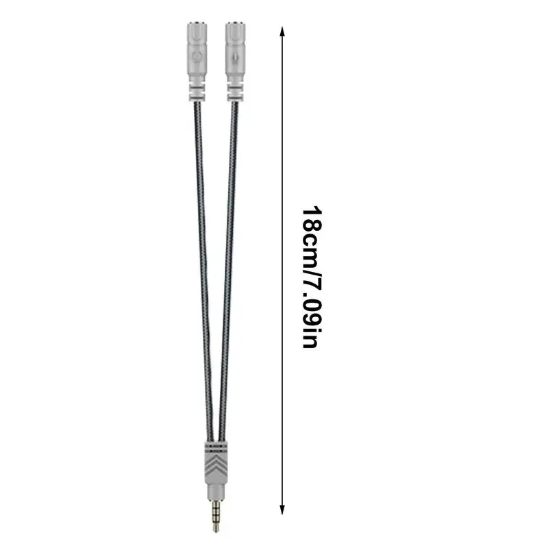 Y Splitter Kabel Hoofdtelefoon Splitter Voor Computer Headset 3.5Mm Audio Microfoon Adapter Voor 2 Way Plug Oortelefoon