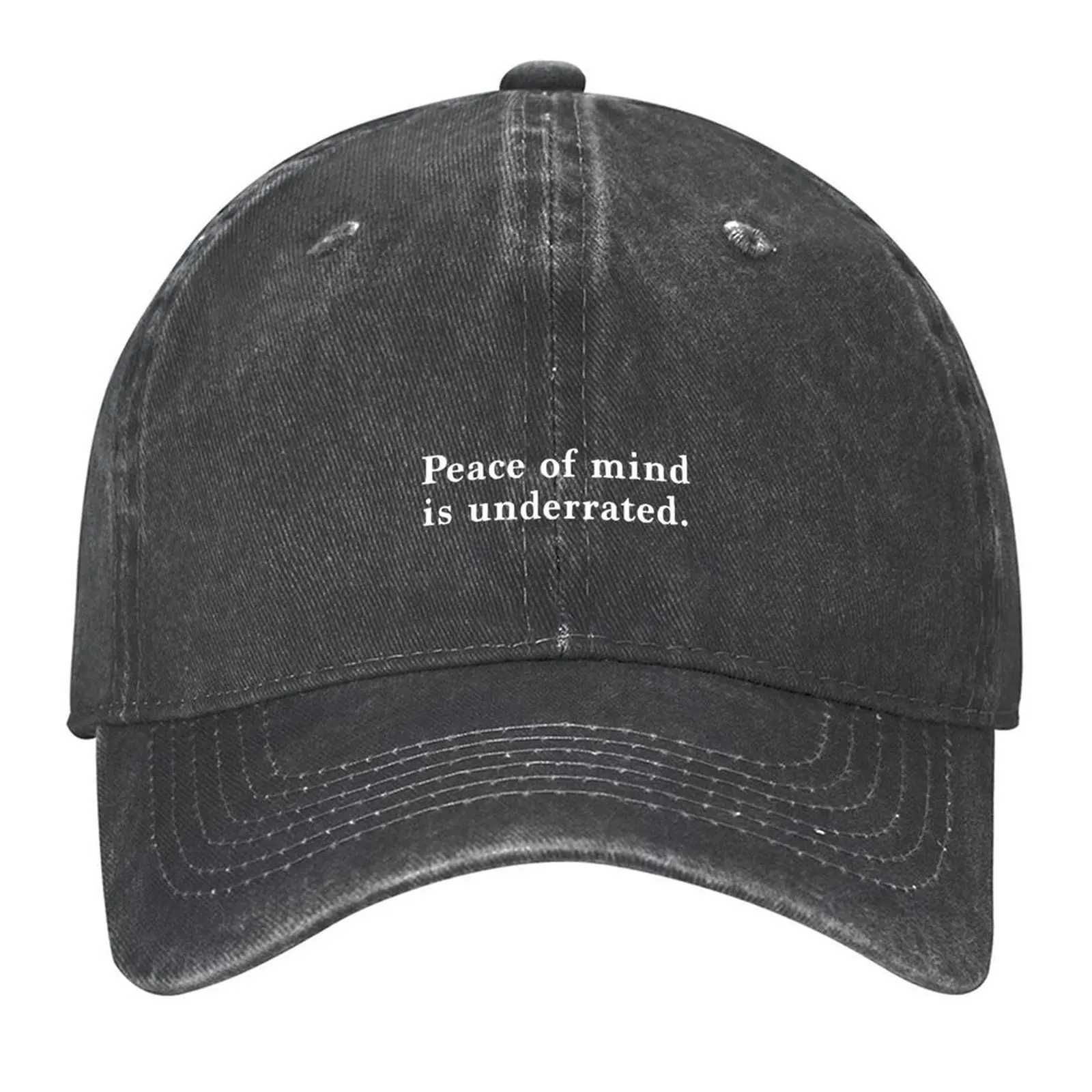 

Peace of mind is underrated Baseball Cap Hat men Anime Hat Man For The Sun Thermal Visor Golf Women Men's