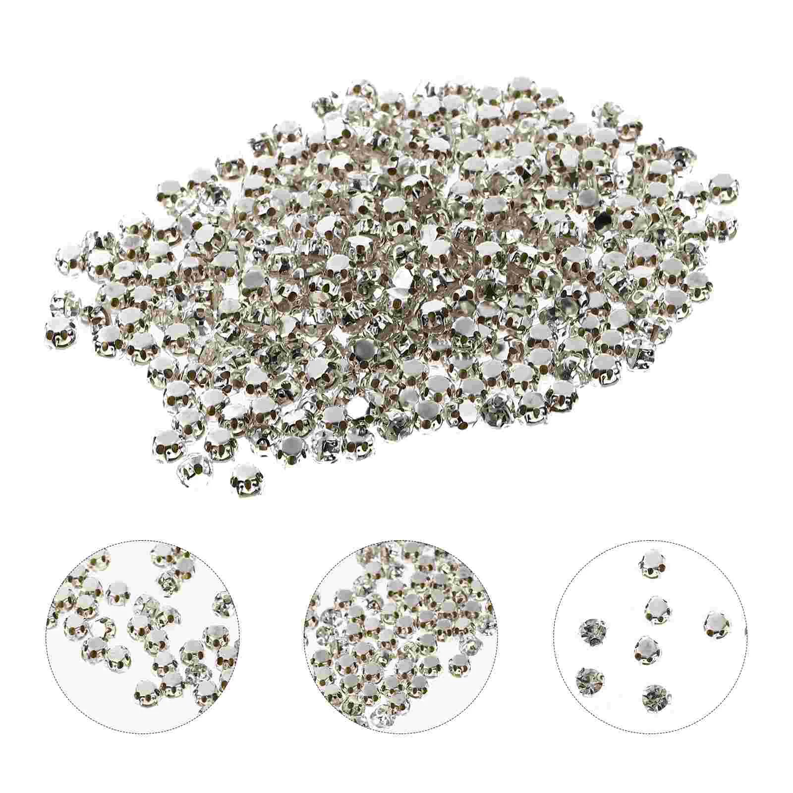 

500 Pcs Grab The Drill Decor Rhinestones Phone DIY Decors Artificial Dress Accessories Glass Diamond Shoes Claws Crystal