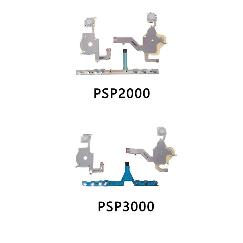Replacement For PSP 2000 3000 3004 3001 Left Right Buttons Function Start Home Volume PCB Keypad L R Flex Cable Repair Parts