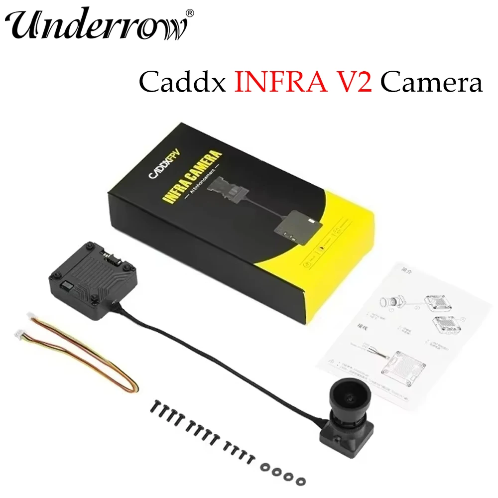 CADDX  Infra V2 Camera No-Light Night Analog Camera Super WDR 1500TVL High Resolution FOV 131.6° New V2 AI Image Enhancement